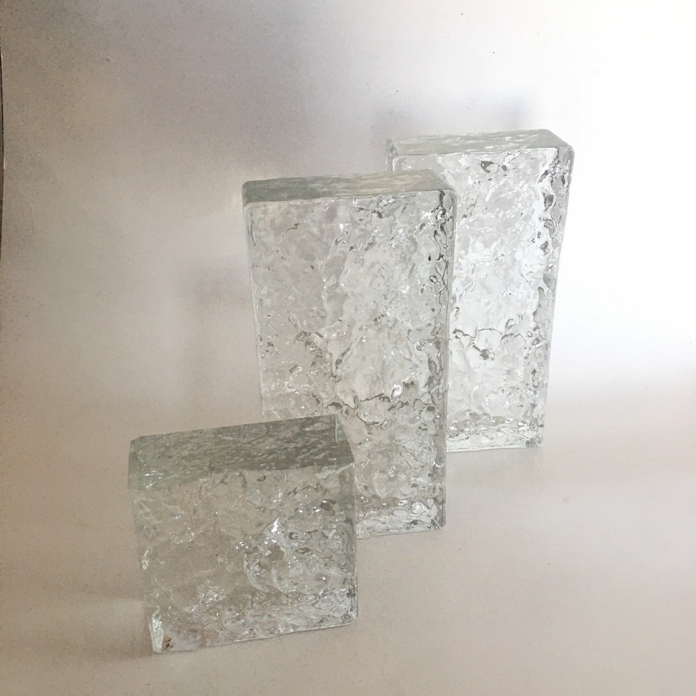 Modern Textured Glass Decor Glass Blocks Transparent Ice Crystal Textural Glass - Picture 4 of 13